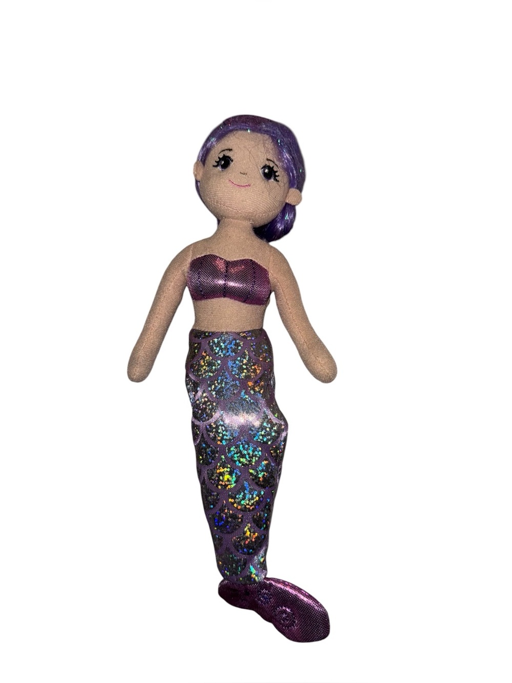 Purple Aurora Sea Sparkles Mermaid Plush